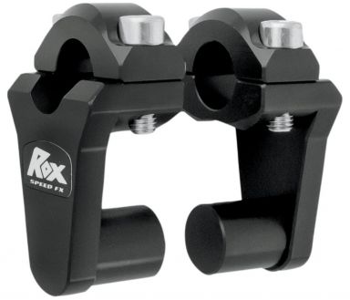 ROX Pivoting 2" Riser Set for 7/8" Bars Black