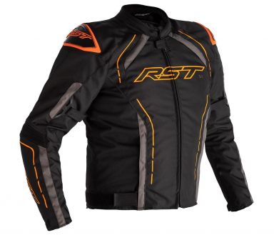 RST S1 CE Textile Jacket Black Grey Neon Orange