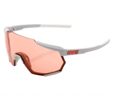 100% Racetrap Soft Tact Stone Grey - Hiper Coral