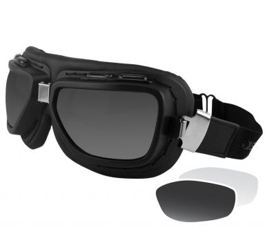 Bobster Pilot Retro Goggles w/ 2 lenses
