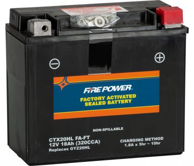 Fire Power AGM Battery CTX20HL (YTX20HL)