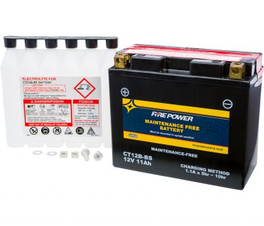 Fire Power AGM Battery CT12B-BS (YT12B-BS)