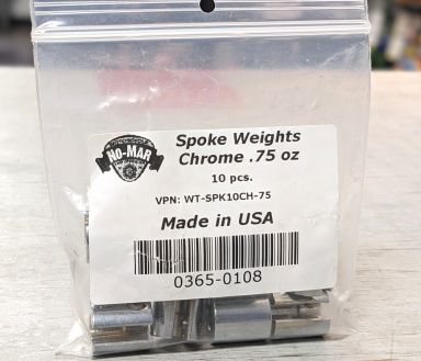 No-Mar Wheel Weights Chrome 3/4oz 10pk