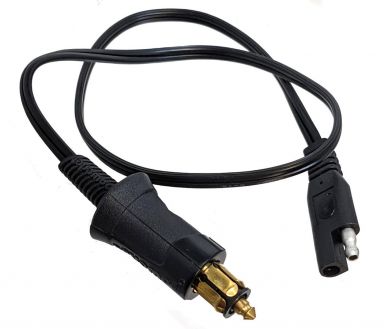 12v Euro DIN Jack to SAE -  Powerlet 18 inch